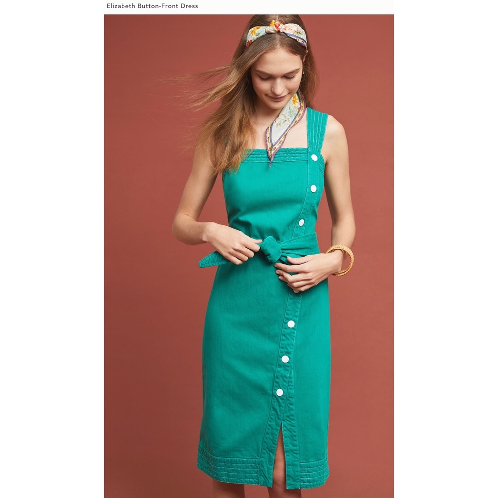 Anthropologie Elizabeth Button-down Midi Dress